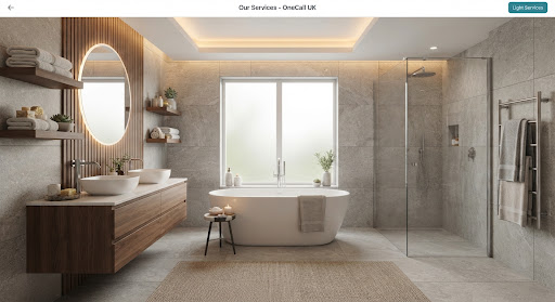 Spa-like master bathroom with freestanding bath