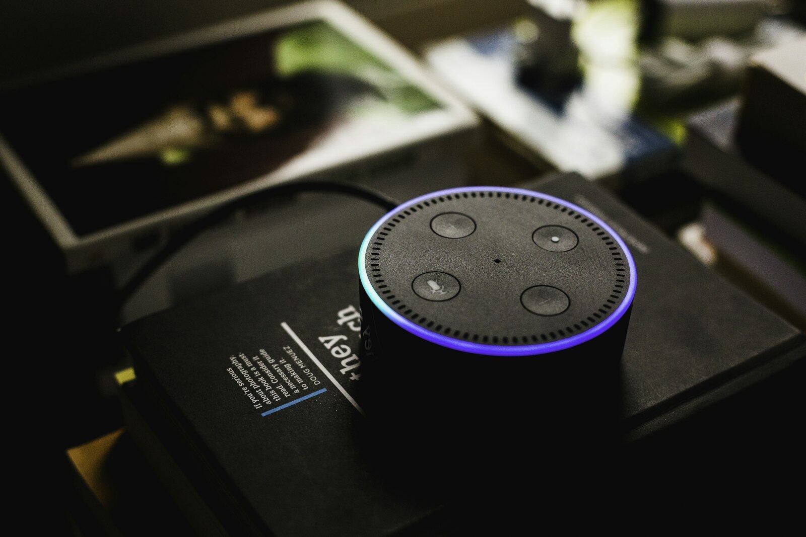 Voice assistant speaker in a living space